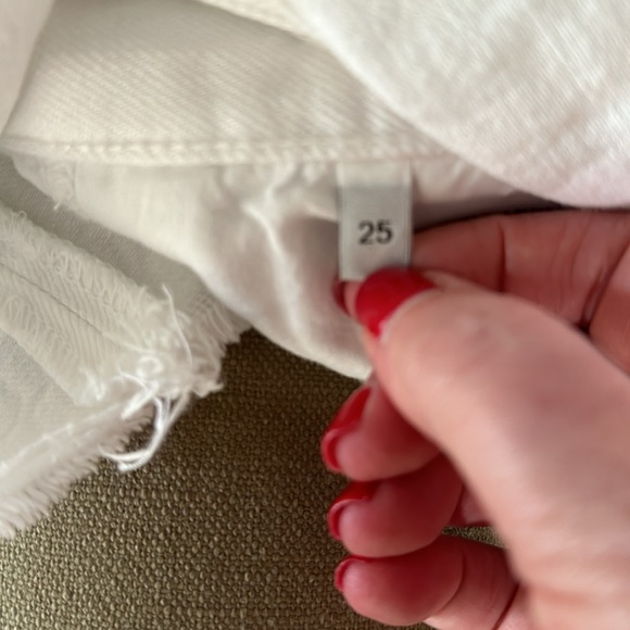 J Brand white mini skirt fringe bottom size 0 - Picture 7 of 7